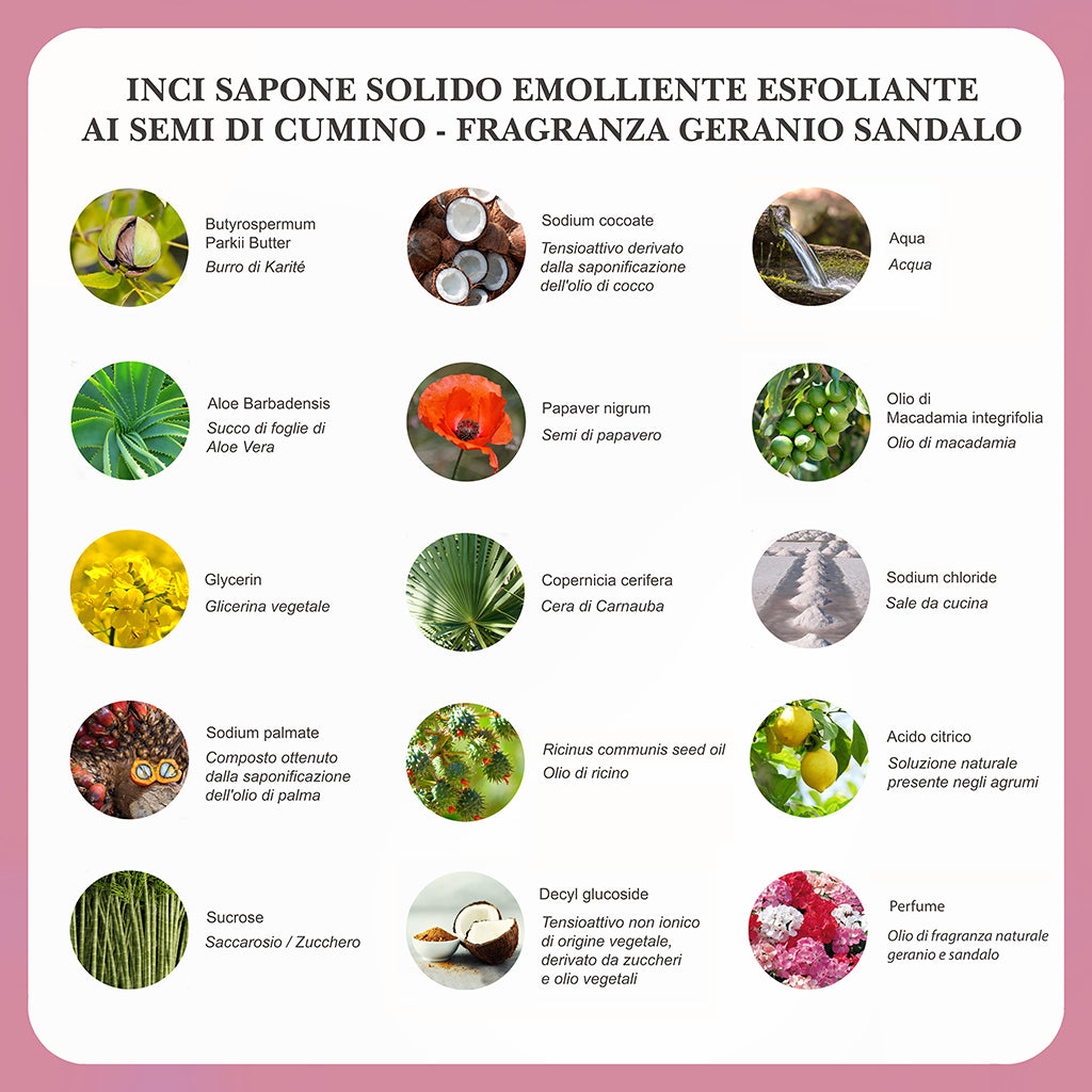 Sapone Solido Naturale - Semi Di Sesamo