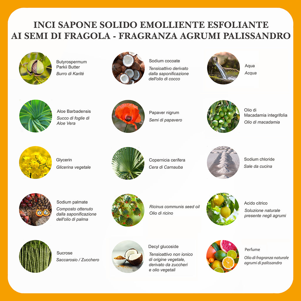 Sapone Solido Naturale - Semi Di Fragola