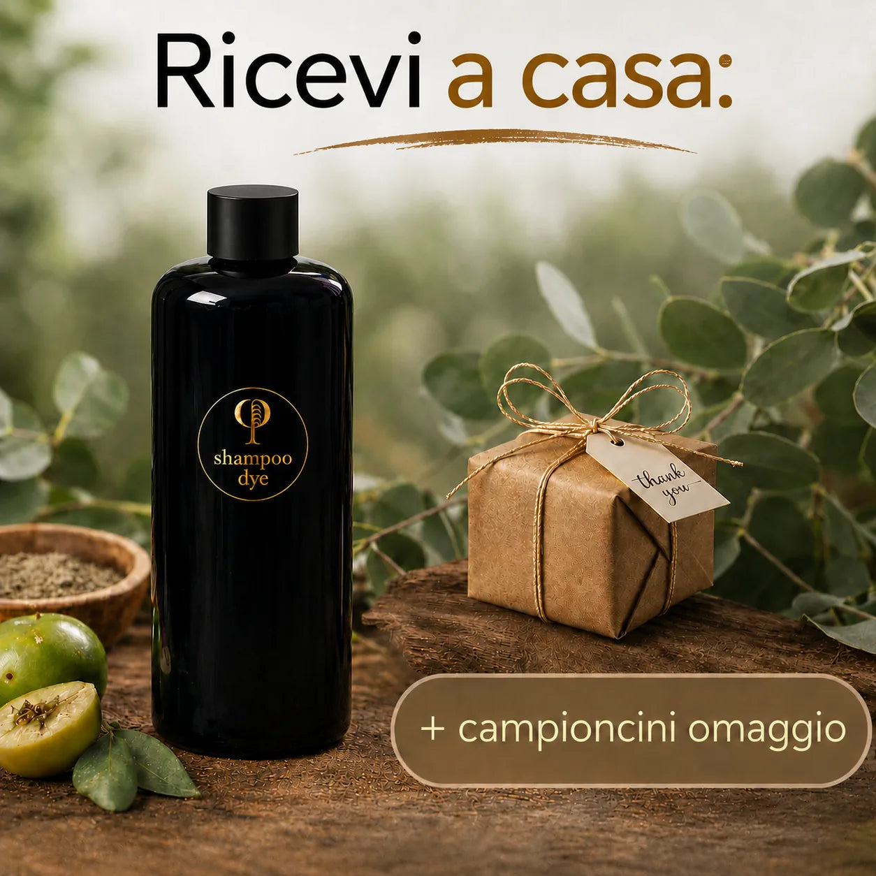 Shampoo colorante che riduce i capelli bianchi in modo graduale e naturale
